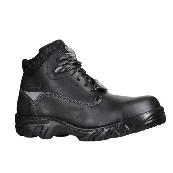 Bota Industrial Dieléctrica Estilo 945 Negro-Gris Con Casco de Policarbonato