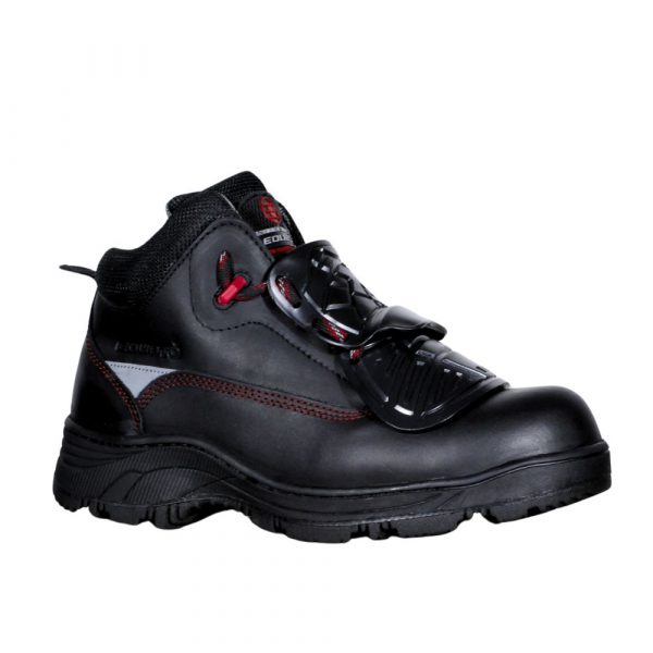 Bota Industrial Dieléctrica 1945 Negro-Rojo Altas Temperaturas Con Casquillo de Policarbonato