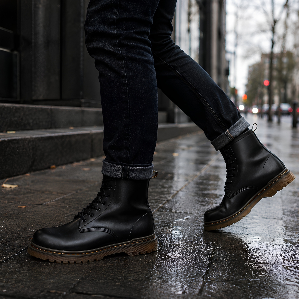 Bota Urbana Clásica Modelo 777 Negro Sin Casquillo - Image 5