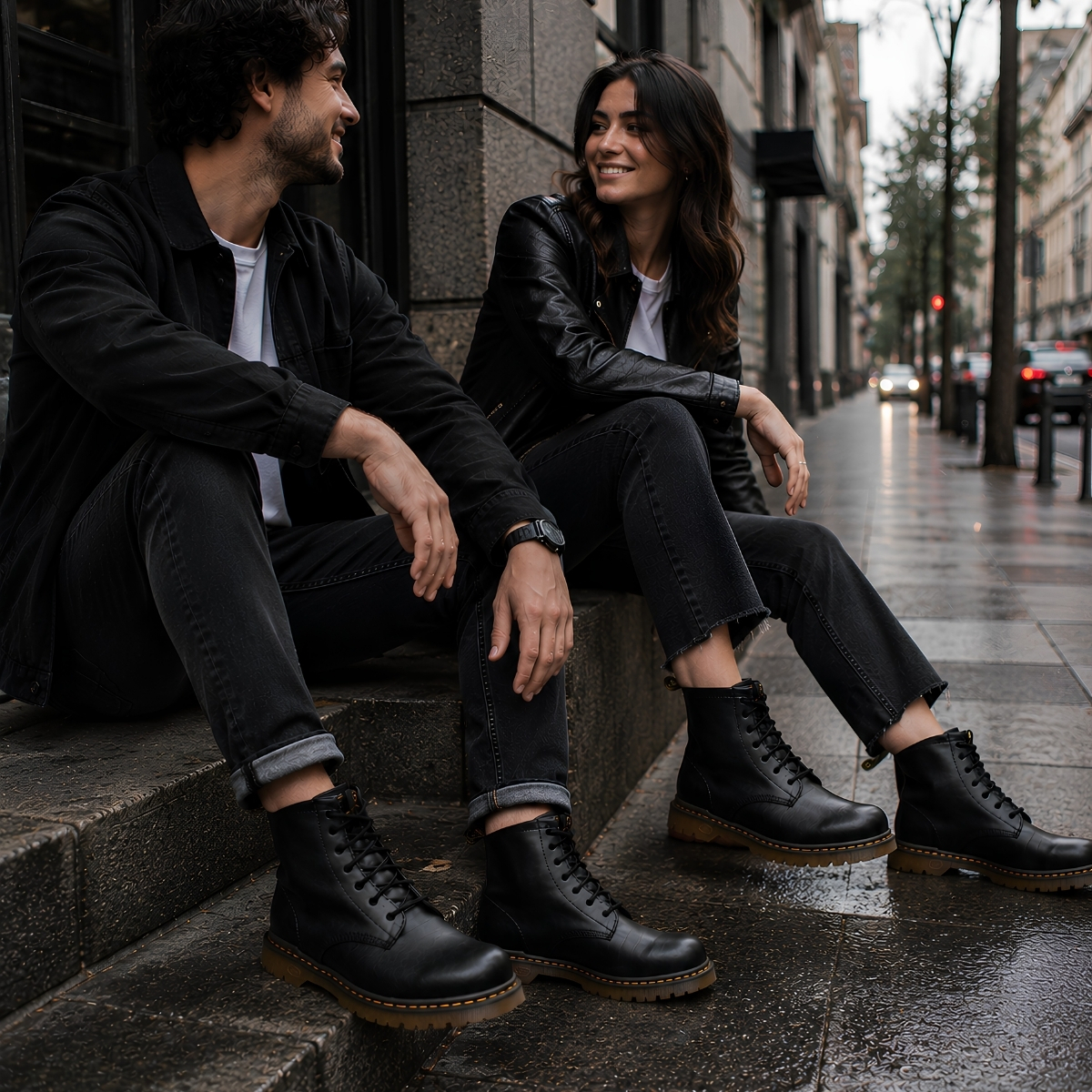 Bota Urbana Clásica Modelo 777 Negro Sin Casquillo - Image 8